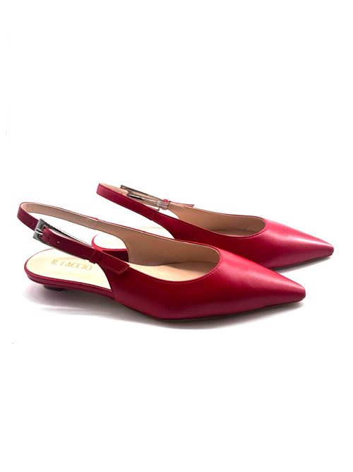 Slingback donna in pelle rossa IL LACCIO | 1067NAPPAROSSO